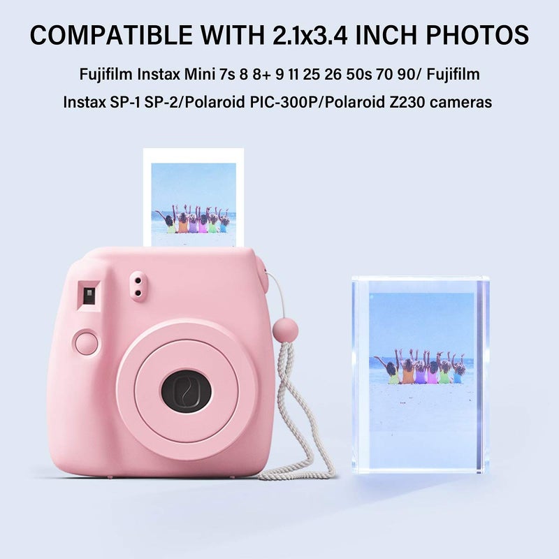 Phattopa Instax Mini Film Photo Frames 2x3, Iridescent Acrylic Picture Frames, 3 Pack - Image 2